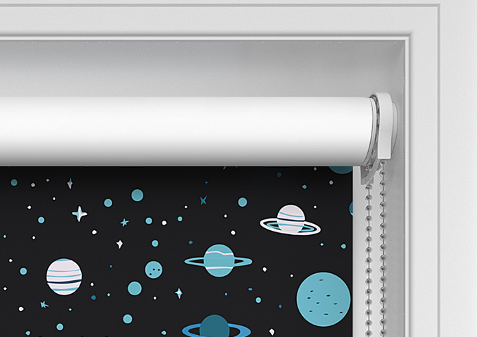 Space Explorer, Interstellar Teal - Twist&Fit Roller Blind - Image 10